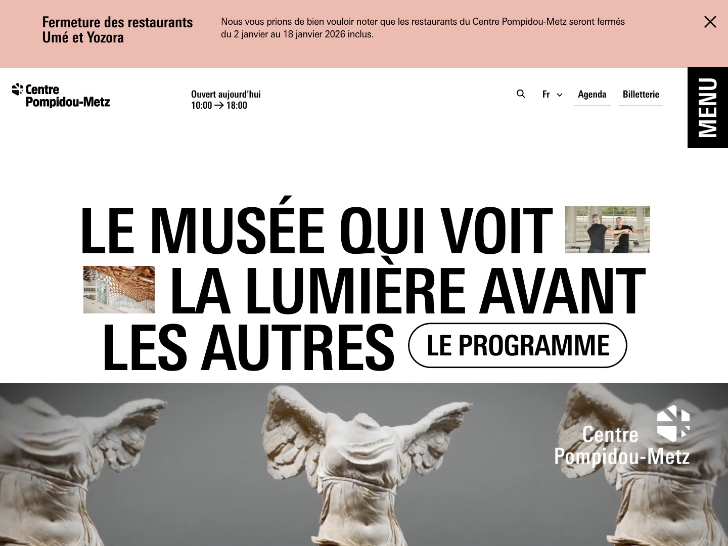 Centre Pompidou-Metz : Bienvenue